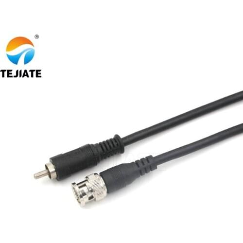 1PCS BNC-BNC/RCA Lotus Header Connector Wire Q9 Monitoring Video Line BNC/VCR To TV Adapter Wire