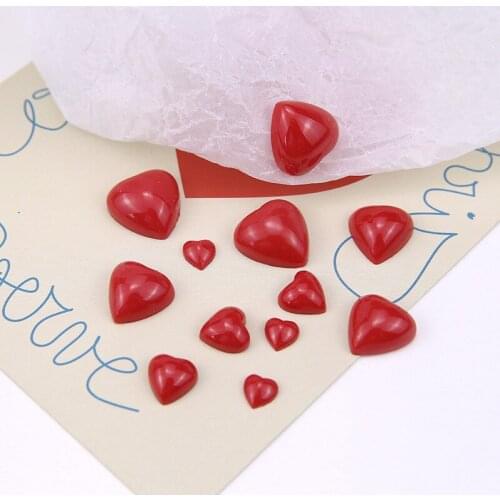 10pcs Korean Style Sweet Heart Shape Earrings Love Peach Drop Earrings For Women Resin Hair Accessories Material Diy Jewelry