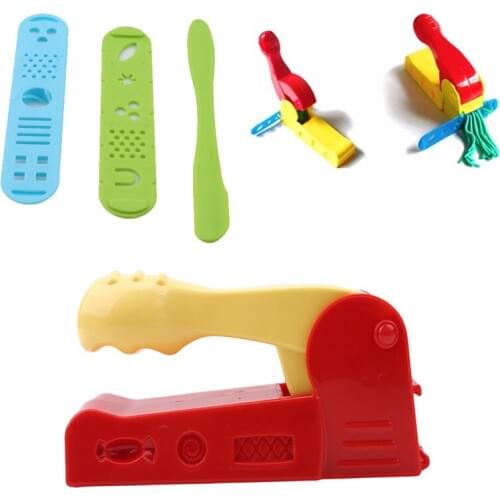 4pcs/set Colorful Dough Plasticine Craft Clay Extrusion Mold Toy Set Learning Education Extrusion Toys For Children