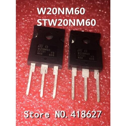 50PCS/LOT W20NM60 STW20NM60 TO-247 600V 20A field effect