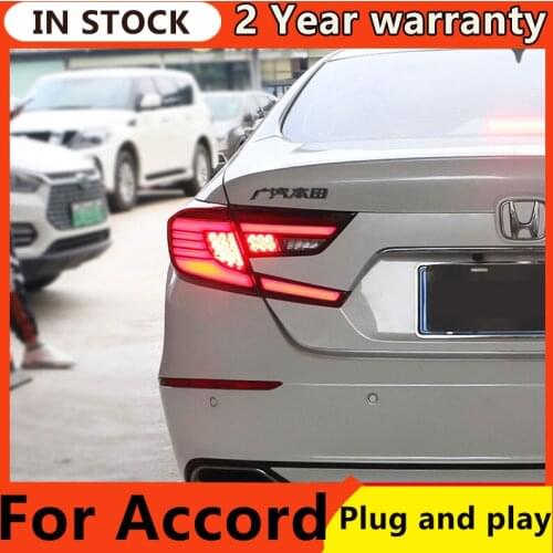 Car Styling for Honda Accord Tail Lights 2018-2019 Accord LED Tail Lamp Rear Lamp DRL Flash Dynamic Signal auto Accessories