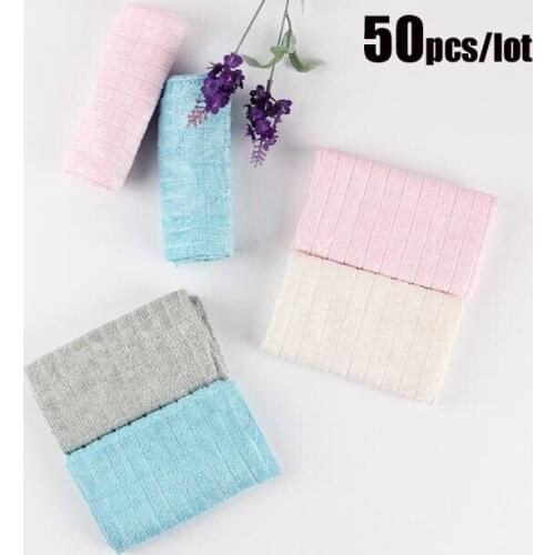 50Pcs/lot Microfiber Big Kitchen Towel Cleaning Cloth Absorbent Washing Windows Car Floor Multi-purpose Cloth Home Clean Large R