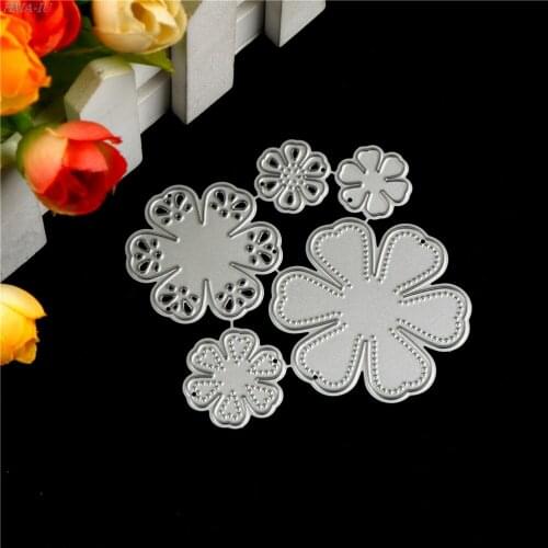 Flowers Bloom Bloosom Metal Cutting Dies Knives Stencil Album Art Card Cake Dies Cut Flowers Shape Scrapbooking 65*80mm 1PCS