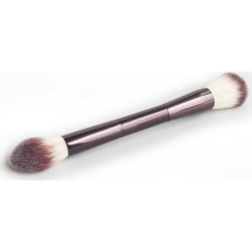 Hourglass Veil Powder Makeup Brush Double ended Powder Highlighter Brush Setting Cosmetics Brush Tool Ultra Soft Synthetic Hair