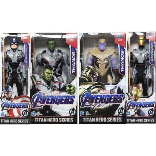 30CM The Avengers Infinity War 4 Endgame Quantum Warfare Thanos Hulk Captain Marvel Action Figure Marvel Legends Children Toys