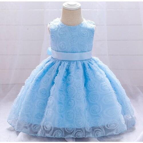 FOCUSNORM 0-6Y Summer Kids Girls Party Dress 3 Colors Flowers Printed Lace Strap Sleeveless Tutu Sundress