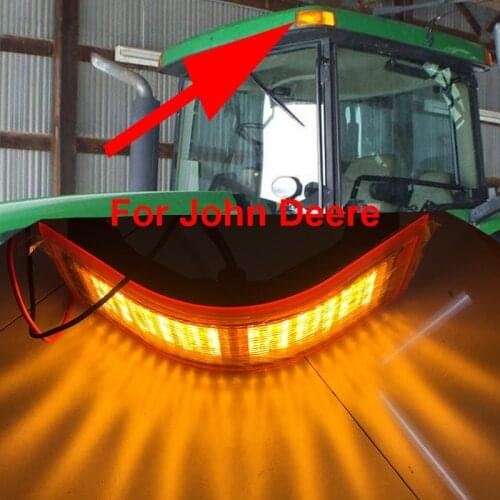 JALN7 LED Amber Corner Lights for John Deere Tractors Sprayer 7200 7600 8100 8210 8320 9100 4700 4710