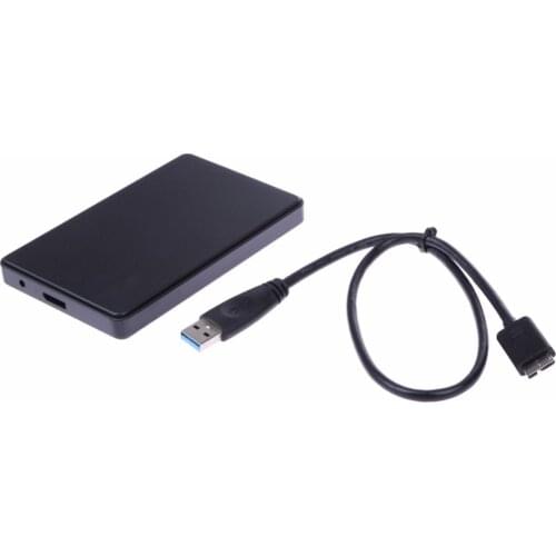 2.5 inch Super High Speed USB 3.0 Interface SATA HD Box HDD Hard Drive External Enclosure Case Caddy SATA with USB Cable