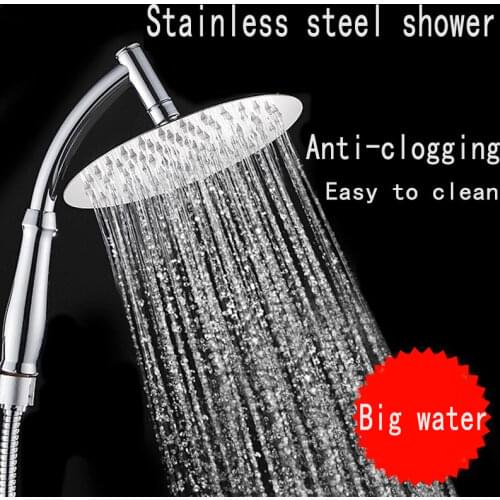Stainless steel Shower Head 6/8 inch large shower head Rainfall Shower Head shower hand shower top shower head