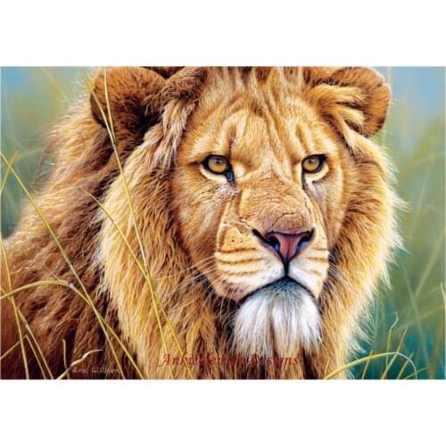 Embroidery Counted Cross Stitch Kits Needlework - Crafts 14 ct DMC DIY Arts Handmade Decor - Eyes of The Wild