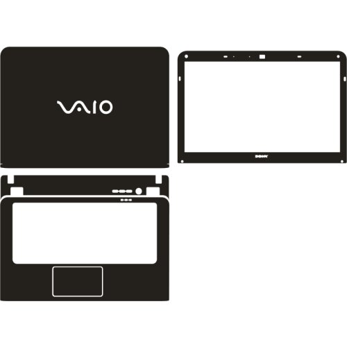 Laptop Sticker Skin Decals Carbon fiber Cover Protector for SONY VAIO SVE14125CLB SVE14126PLB 14"