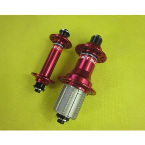 Novatec A291SB-SL/F482SB-SL 20/24H road bicycle hubs red 291-SL 60g 482-SL 228g V brake alloy O.L.D 100mm/130mm