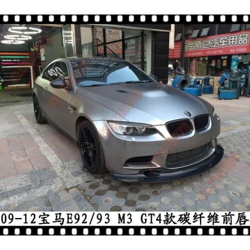 Suitable for Trbt Bmw Shovel Gt4 Carbon Fiber Lip E92 M3 Modified Spoiler E93 Front Chin