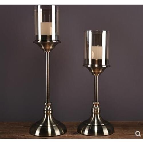 American style candlestick, home accessories, table decoration, new year romantic candlelight, dinner props, decorative candlest