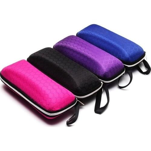 Protable Sunglasses Case Protector Travel Pack Pouch Glasses Case Reading Glasses Carry Bag Zipper Box Hard Eyewear Accessories