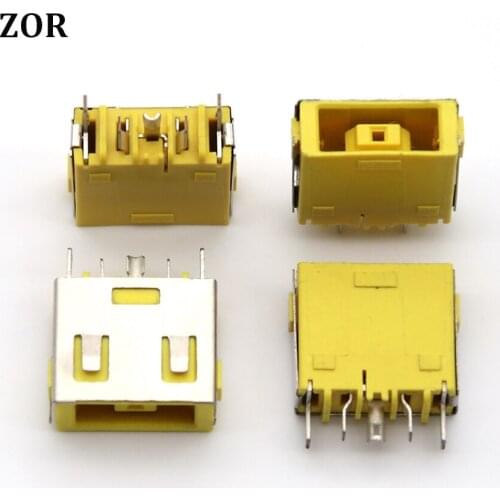 2pcs Yellow Laptop DC Power Jack Socket Connector For Lenovo G400 G405S G505 G490 G500 G505 Z501