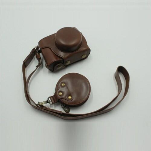 Luxury PU Leather Camera Case Bag Cover For Olympus PEN E-P7 EP7 Half Body Case Battery Open Fit 14-42mm Lens
