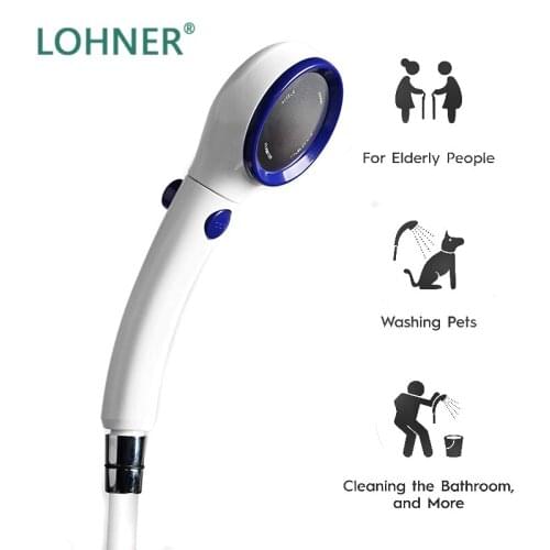 Hair Washing Handshower Faucet Rinser Extension for Utility Room Handheld Shower Head Bathroom Accessories Round ABS Nozzle