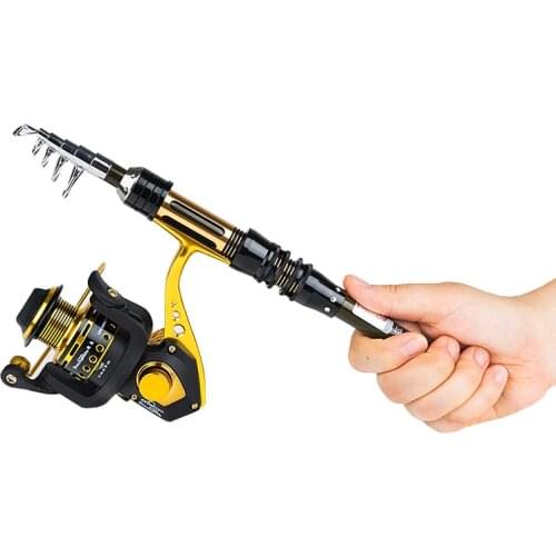 Mini Superhard Portable Telescopic Carbon Fiber Fishing Rods Spinning Fishing Hand Boat Ice Fly Lure Tackles Sea Rod Ocean Poles