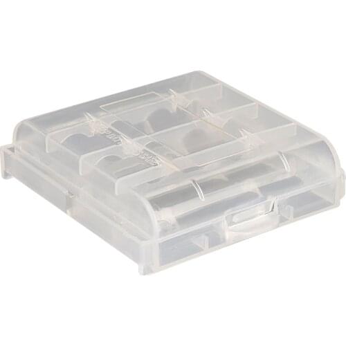 TrustFire AA Battery Storage Box Lithium Battery Case Holder Plastic Waterproof Bag For 4x 14500 Li Ion Cell