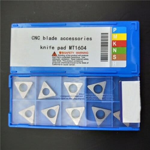 10PCS MT1604 CNC lathe accessories knife pad carbide tool for turning insert