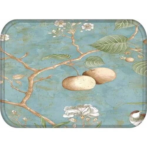 40x60cm Cute Diy Print Floor Mat Bathroom Ground Mat Slip Door Bath Pad Rug Living Room Kitchen Carpet Home Decor Bird