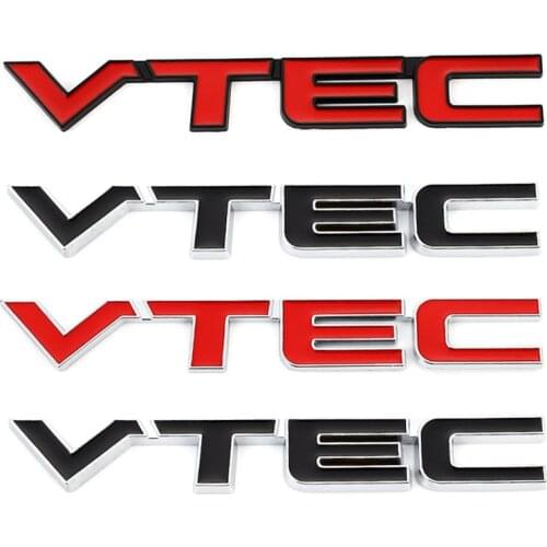 Car sticker VTEC Emblem Badge Metal Decals for Honda CRV 2013 Civic vfr800 Hornet City Accord Insight Odyssey Body Stickers
