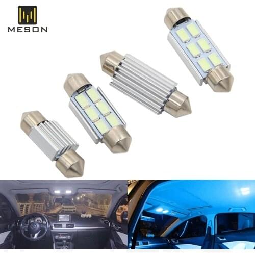 100PCS Car LED C5W LED Festoon Dome 36mm Interior Car Light Bulbs Cold White Reading License Plate Lamp led Light Bulb 12V