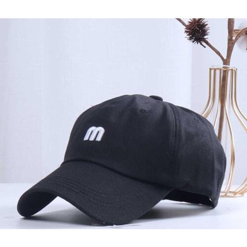 2021 New Mens Cotton Baseball Cap for Women and Men Fashion Snapback Hats M Embroidery Hat Casual Summer Visors Gorras Unisex