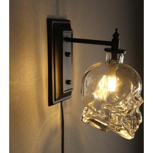 Skull Tentacle Lamp Holder Home Decor Loft Nordic Minimalist Industrial Style Shape Bar Wall Light Pendant Lamp