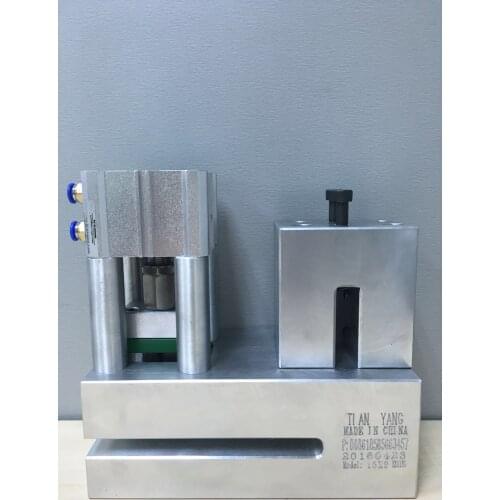 Dia15mm round hole + 9mm knife line pneumatic punching machine with hanging container hole puncher