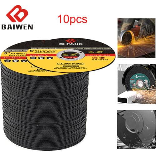 10Pcs 125mm 5 Inch Cutting Discs Resin Cut Off Wheels Metal Dremel Saw Blades Fiber Circular Manual electric Tools Accessories