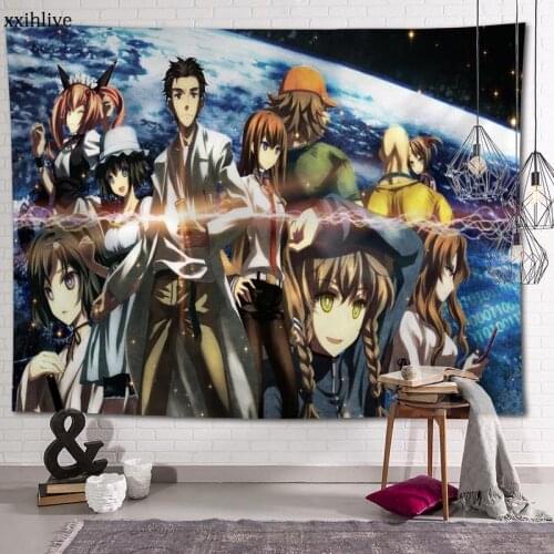 Japanese Anime Steins; Gate Custom HD Tapestry For Carpet Travel Mattress Wall Carpets Art Home Decor 100x150cm,130x150cm