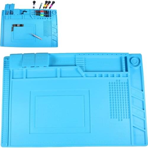 45*30cm Magnetic Heat Insulation Pad High Temperature Resistant Soldering Mat Silicone Station for Phone Tablet Repair