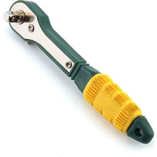 Mini 1/4 Head Screwdriver Pole 6.35mm Inner Hexagon Ratchet Socket Wrench with Dual-head Home Tool Accessory