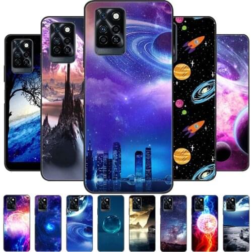 Soft Silicone Cover For Infinix Note 10 Pro Case Space Blue TPU Bumper Coque Phone Cases for Infinix Note10 Pro NFC Case Capas