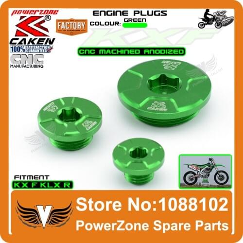 CNC Engine Timing Oil Filter Plug Set Fit KX250F 2011-16 KX450F 2009-16 KLX450R 2008-15 Dirt Bike Motocross Off Road Dirt Bike
