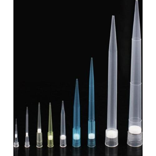 Lab 10ul /100ul/200ul/300ul/1000ul/5ml/10ml PP Plastic Pipette Filter Tips with Sand Core Filter for Dispensers Micropipette