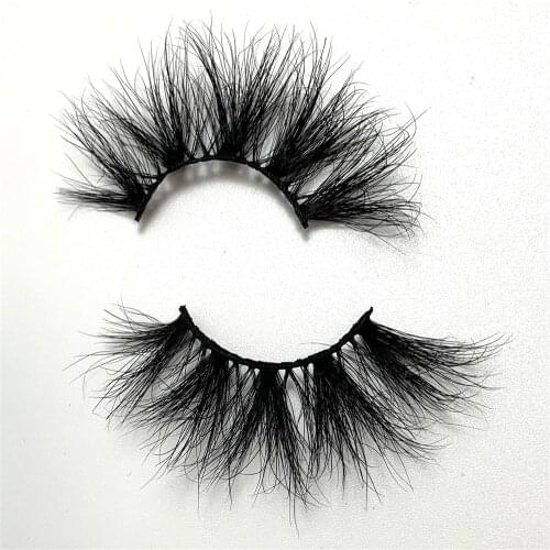 Wholesale 30 Pairs 25mm Mink Eyelashes Bulk Handmade Cruelty Free Real Mink Lashes Extension Volume Soft Natural Makeup GS511