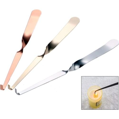 1Pc Stainless Steel Carved Patterns Candle Snuffers 20cm Candle Wick Trimmer Cutter Put Out Extinguisher Hook Candle Accessories
