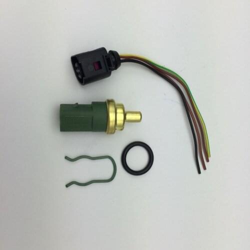 Coolant Temperature Sensor Plug 4 Pin A Set for VW Jetta Bora Golf Rabbit GTI Passat Beetle Audi A4 A6 059 919 501 A