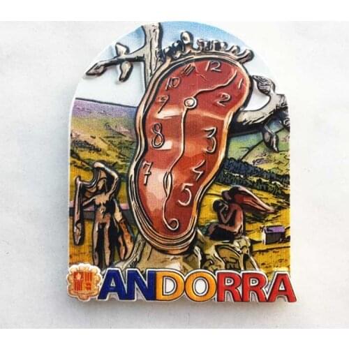 QIQIPP Creative Collection of Magnetic Fridge Stickers for Tourism Commemorative Crafts in Andorra, a Small European Country