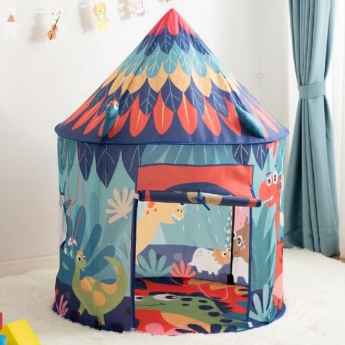 1.3M Kids Dinosaur Tent Teepee Folding Children’s Play Tent Baby Indoor Outdoor Camping House Child Gift Tents Wigwam Toys
