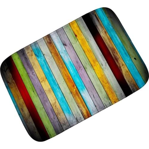 Drop Shipping Kitchen Carpet Mat Wood Printed Non-slip Floor Mat For Living Room Door Mats Entrance Decoration Floor Mat Carpet