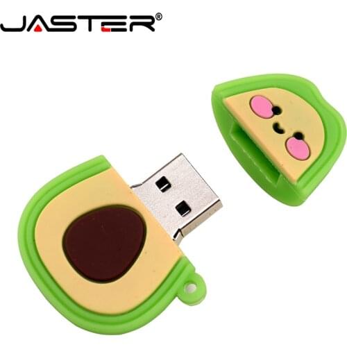 JASTER usb 2.0 flash drive cute Avocado green USB flash drive gifts pendrive 4GB 8GB 16GB 32GB 64GB 128GB memory disk bulk gift