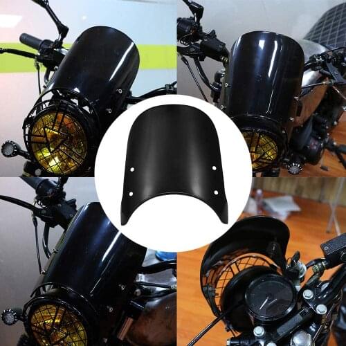 1 PCS Universal 5-7 Inch Motorcycle Wind Deflector for YAMAHA SUZUKI Ducati Scrambler Royal Enfield Classic 500CC Windscreen