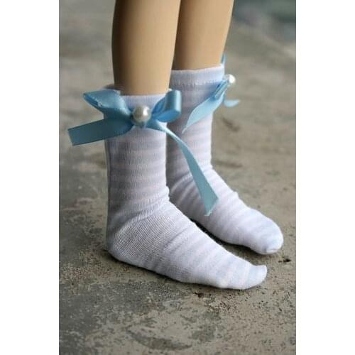 [wamami] 11# Blue Stripe Socks/Stockings 1/3 SD DZ DOD BJD Dollfie