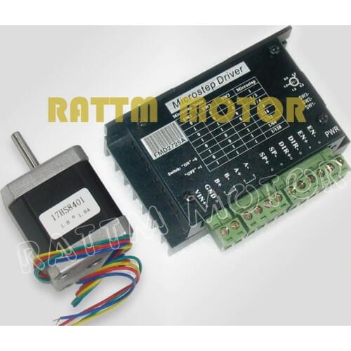1Set Nema17 CNC stepper motor 78 oz-in,48mm,1.8A & Driver 40V/128 microstep and 2.5A current