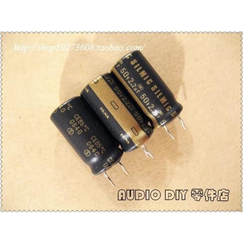 10pcs/30pcs ELNA SILMIC matte skin large volume 2.2uF/50V audio electrolytic capacitor (origl bag packaging) free shipping