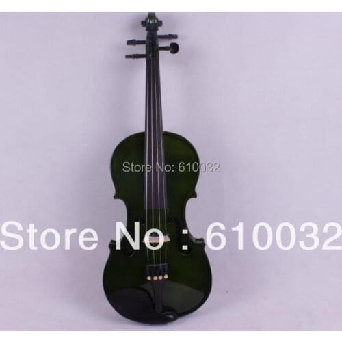4/4 New 4 string Electric Acoustic Violin Solid Wood Nice Sound green color
